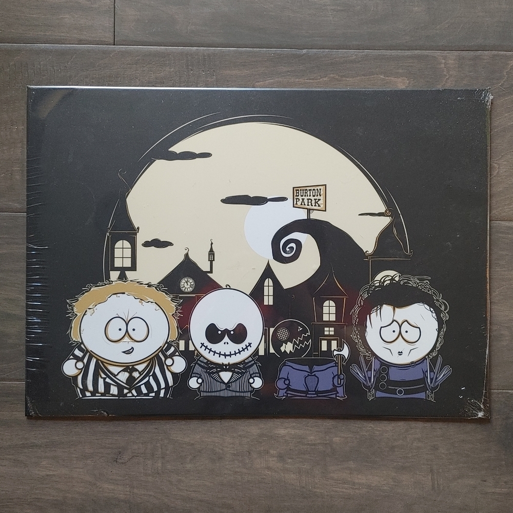 South Park Tim Burton Mashup Special Edition Displate Metal Canvas